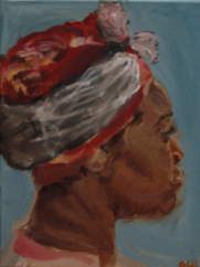 The Nurse. Oil on Canvas. 16x12. Sold.